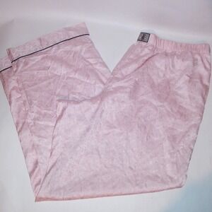Victoria Secret Sleepwear Pajama Bottom Pants XXL 2X Pink Shine Allover Logo New